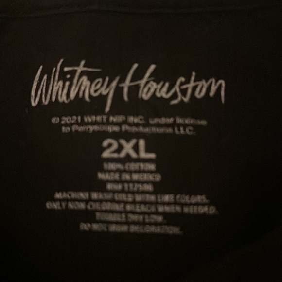 Whitney Houston T-shirt - Black - (XXL) - Picture 3 of 3